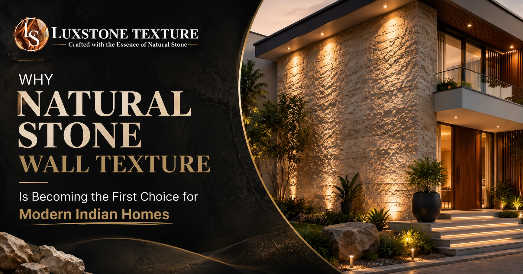 Why natural stone wall texture is becoming the first choice for modern Indian homes