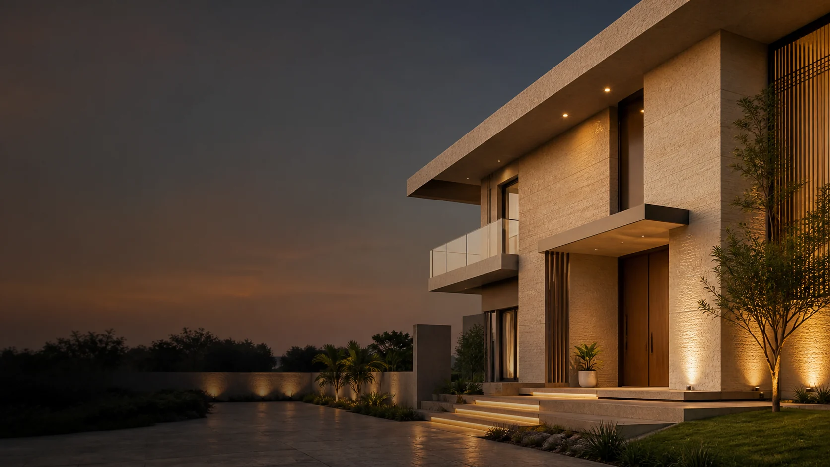 Hospitality exterior enhanced with Luxstone architectural finishes